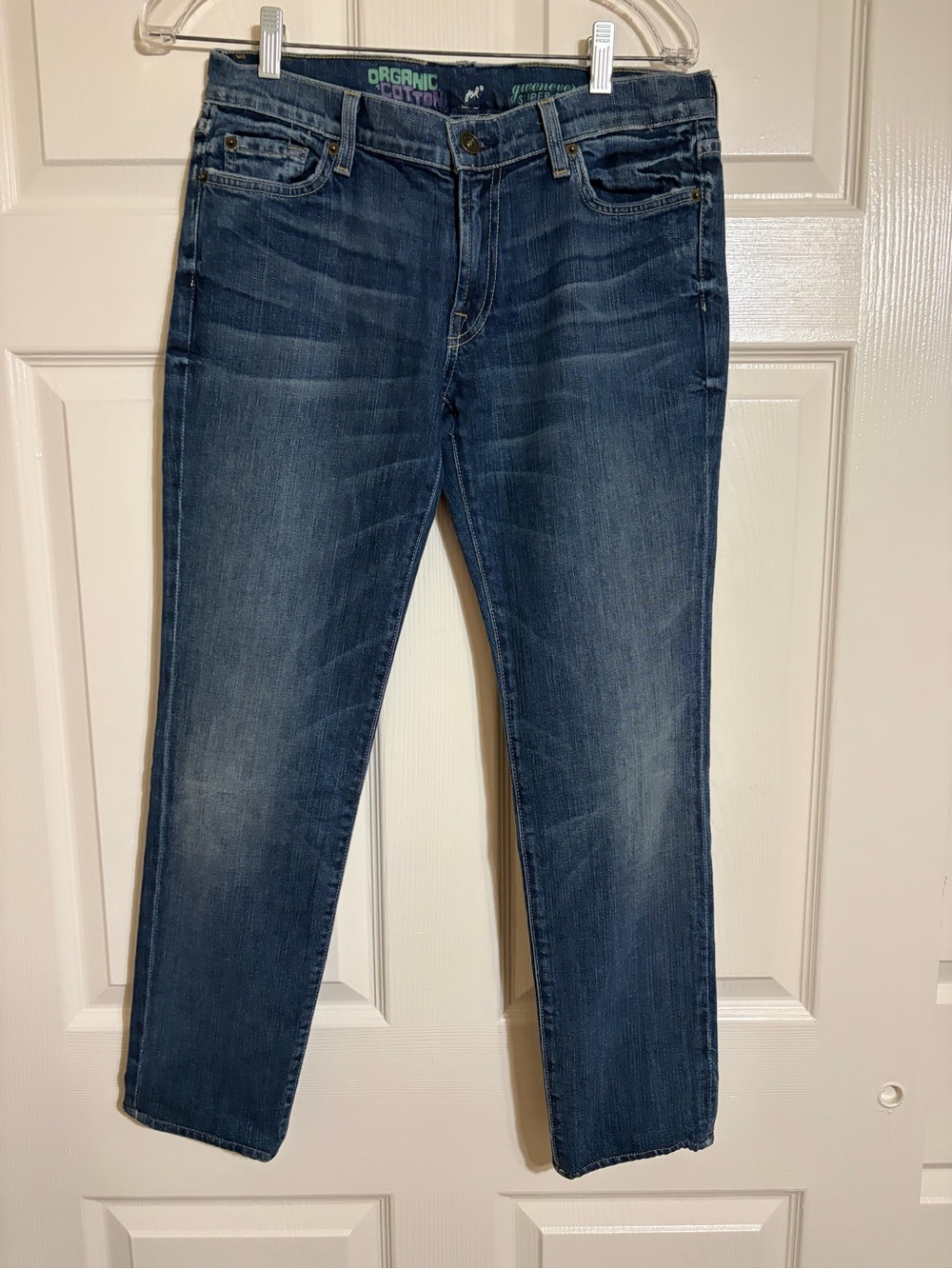 7 For All Mankind Skinny Jeans in Dark Blue Wash